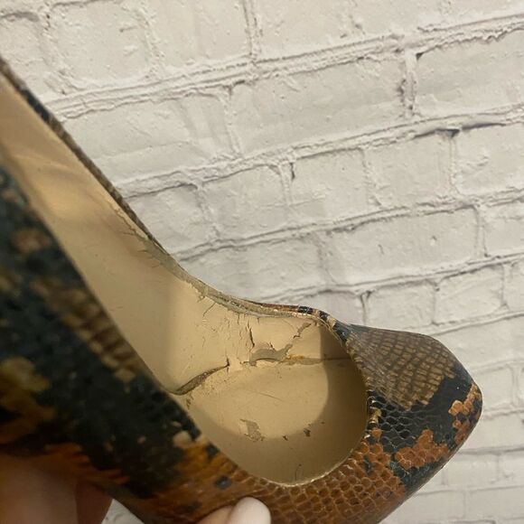Women’s snake print heels - Picture 6 of 7